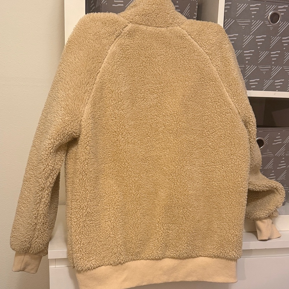 Women's Tan Teddy Jacket - Picture 12 of 13